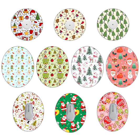 Christmas CGM Adhesive Patch