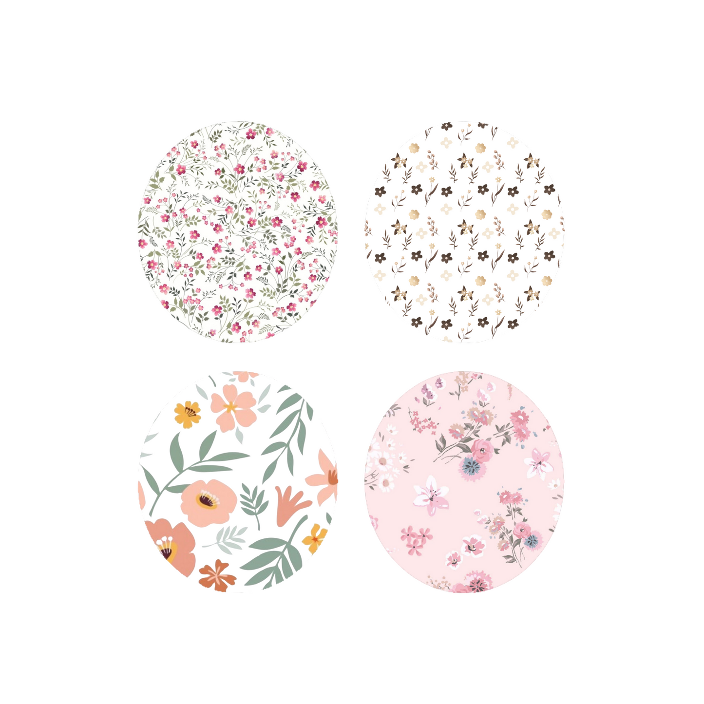 Floral CGM Adhesive Patch