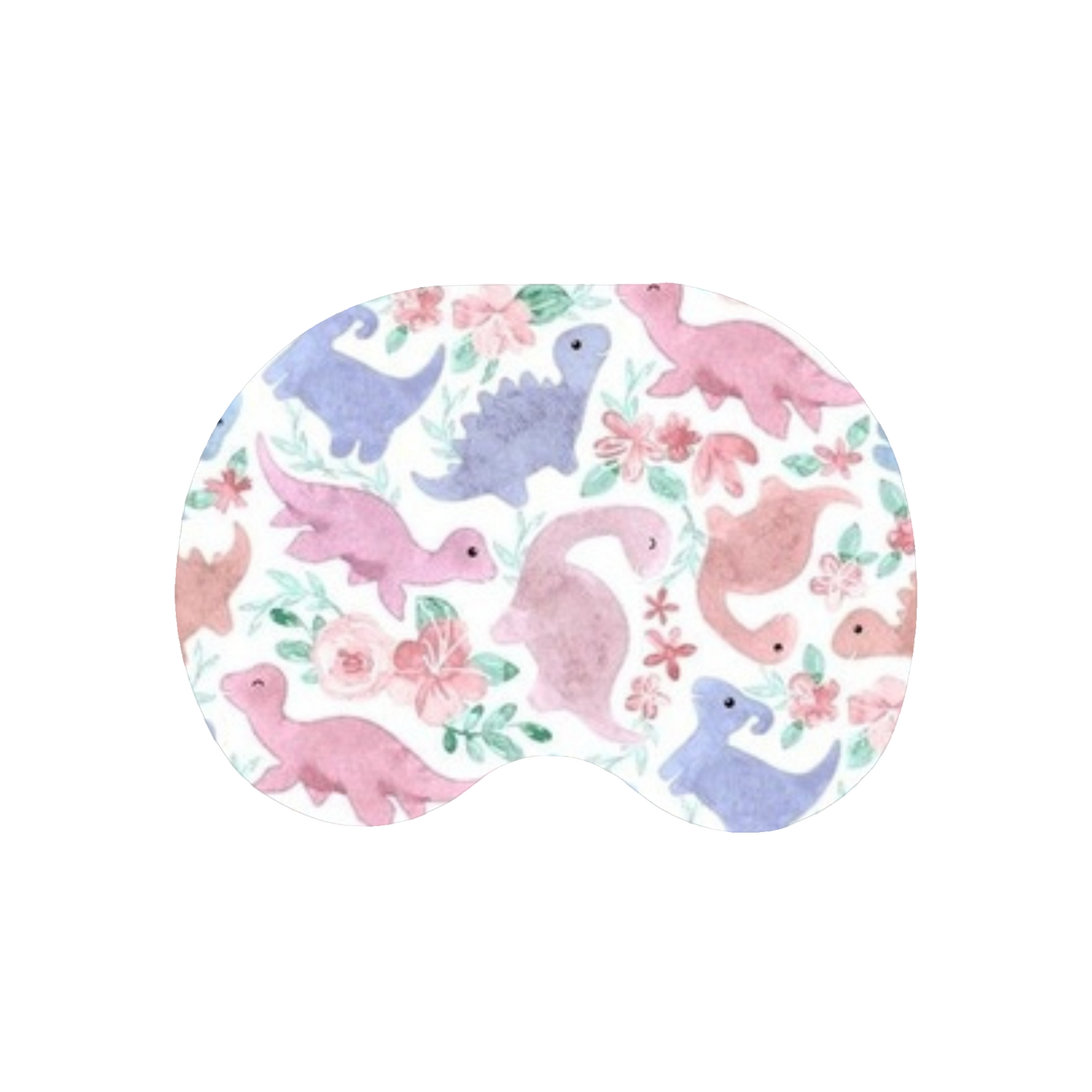 Pink and Purple Dinosaur CGM Adhesive Patch