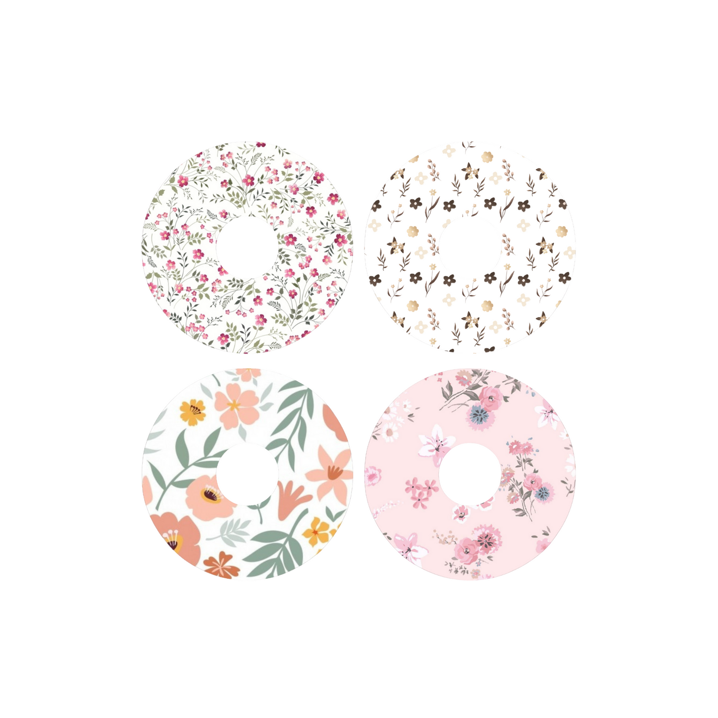 Floral CGM Adhesive Patch