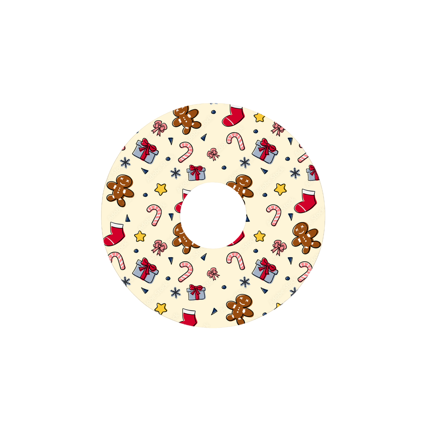 Christmas CGM Adhesive Patch