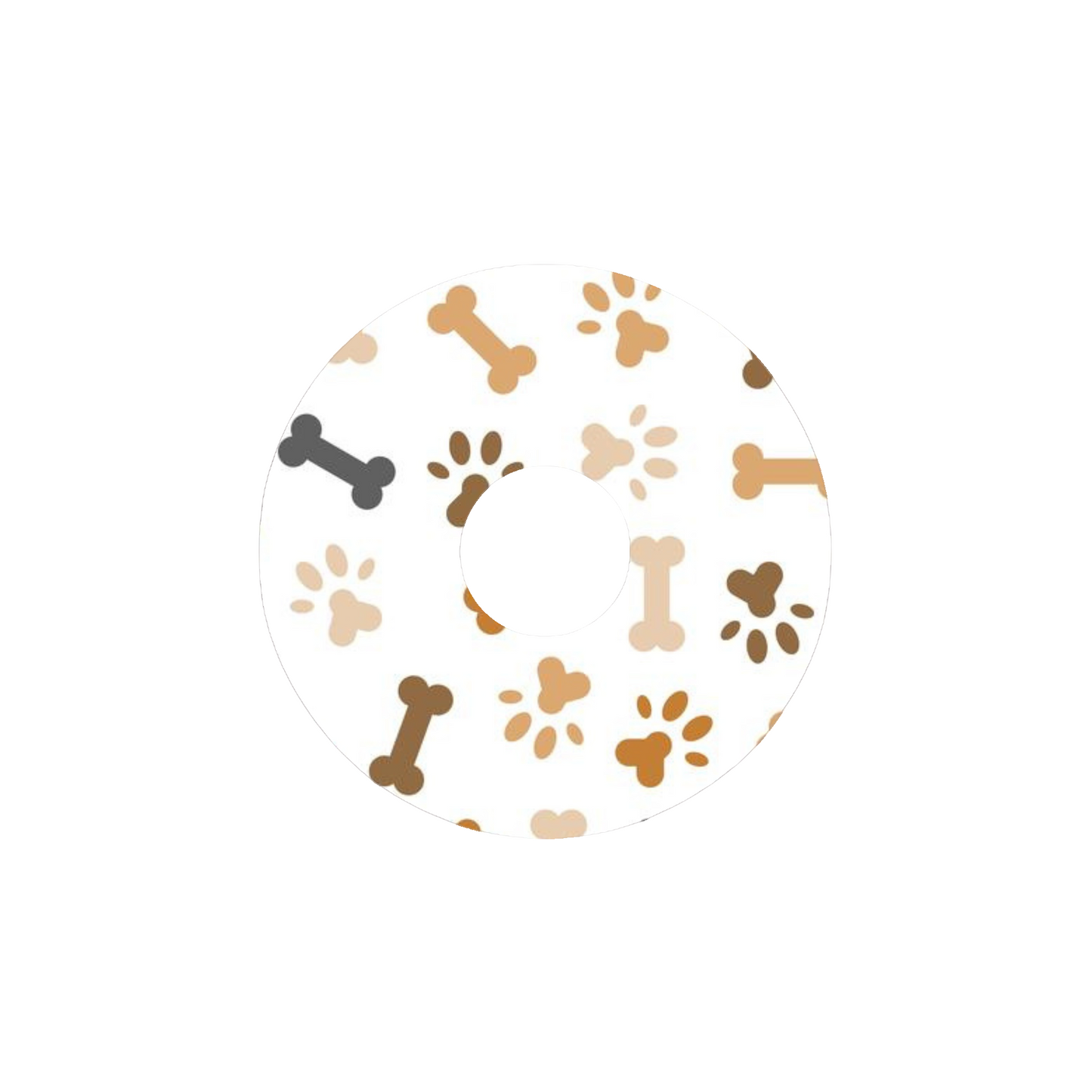 Dog Print CGM Adhesive Patch