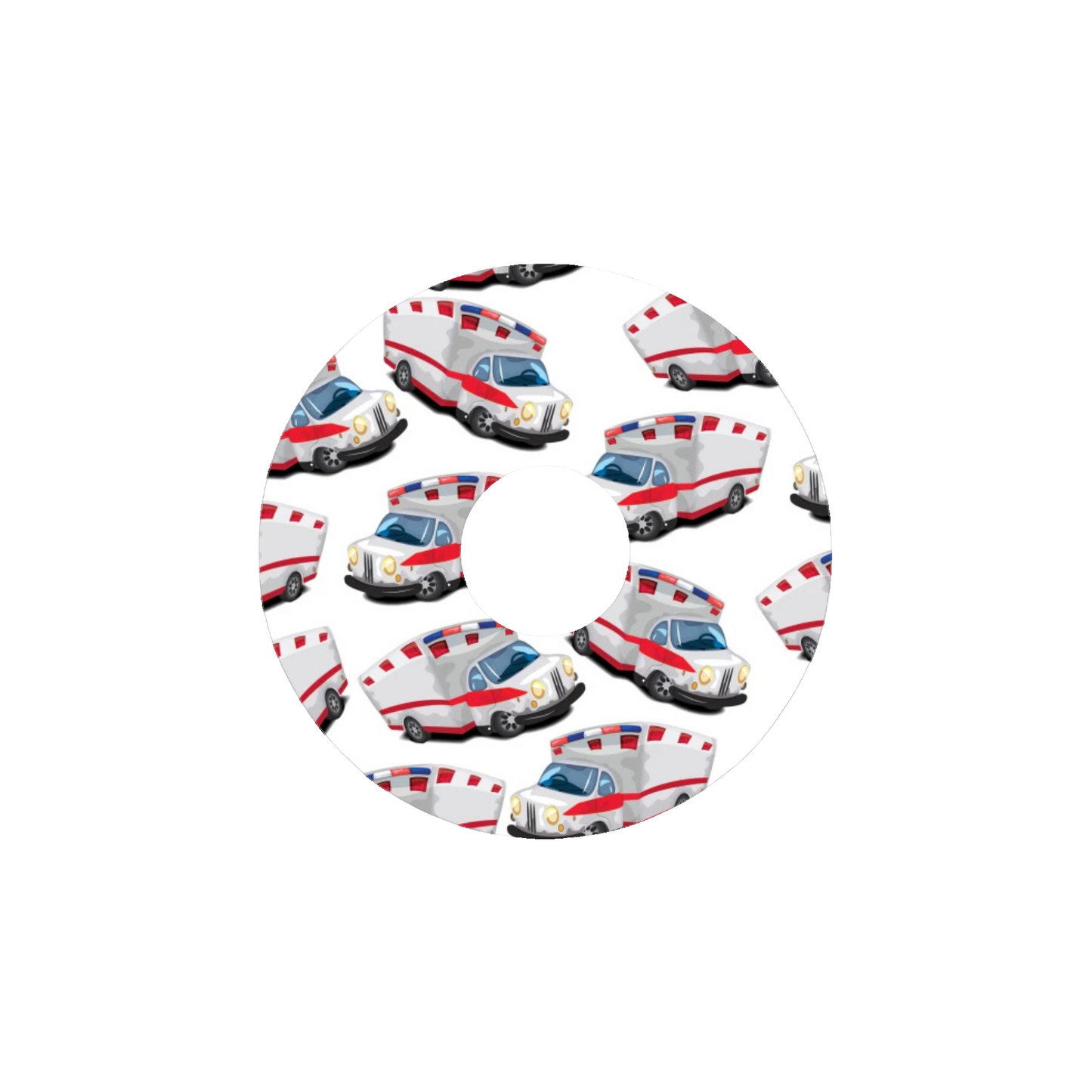 Police, Ambulance and Firetruck CGM Adhesive Patch