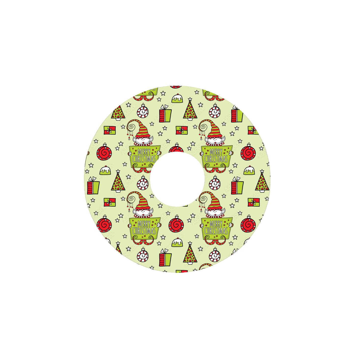 Christmas CGM Adhesive Patch