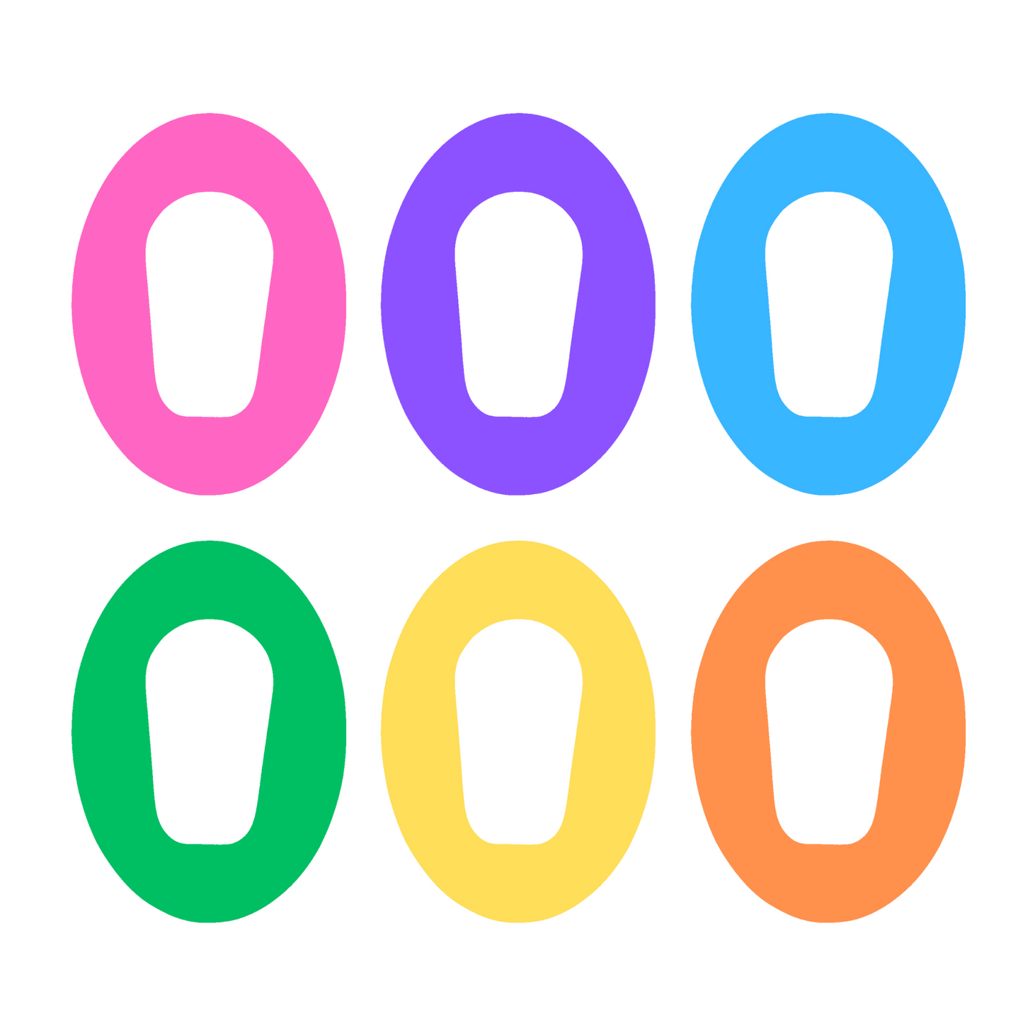 Solid Colours CGM Adhesive Patch