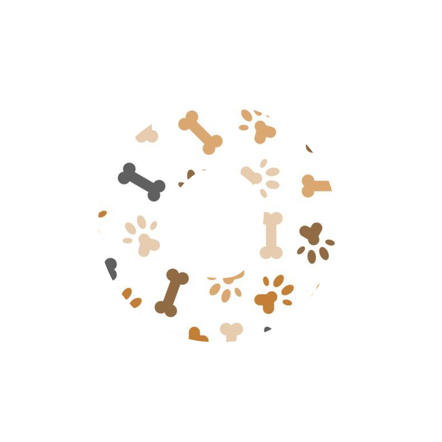 Dog Print CGM Adhesive Patch