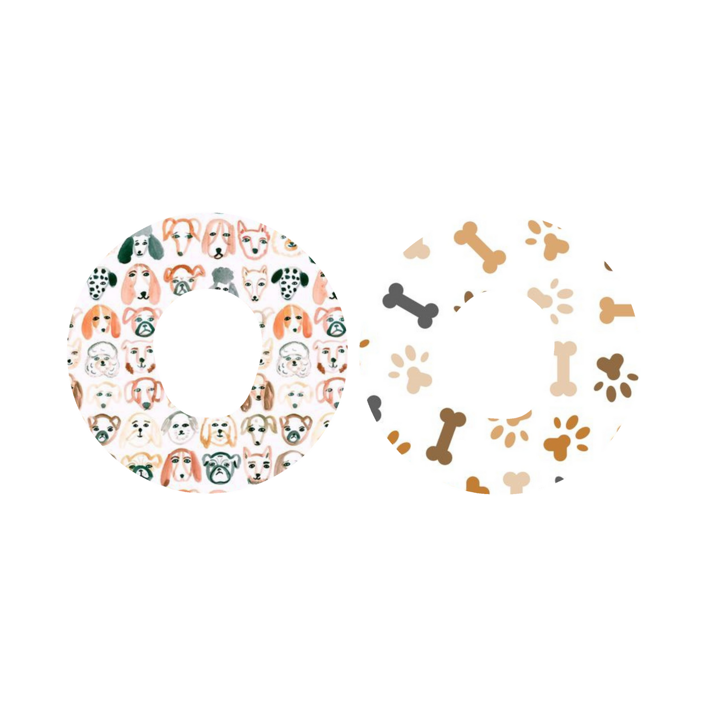 Dog Print CGM Adhesive Patch