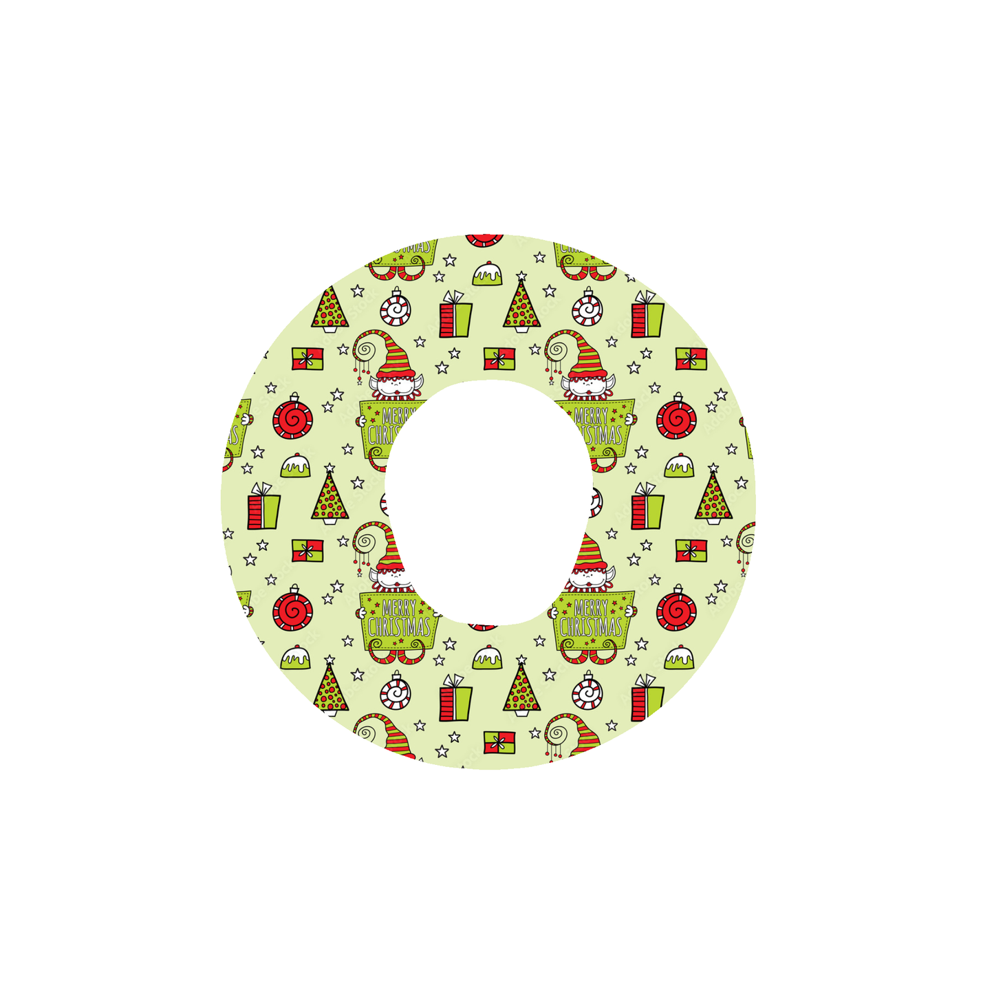 Christmas CGM Adhesive Patch