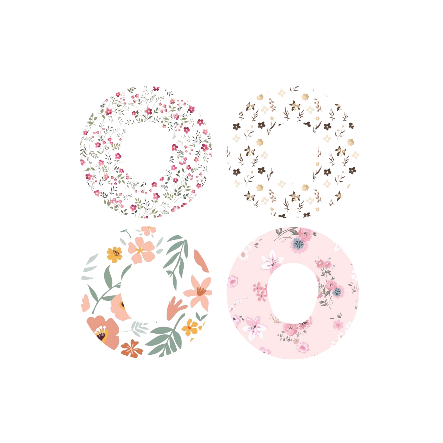 Floral CGM Adhesive Patch