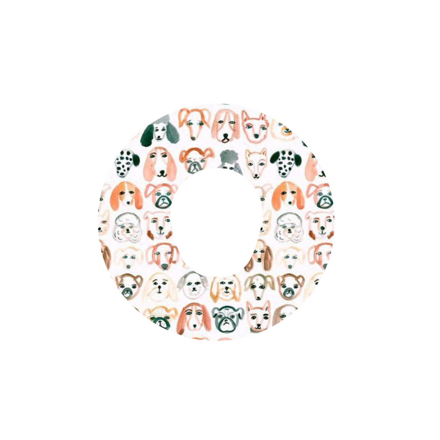 Dog Print CGM Adhesive Patch