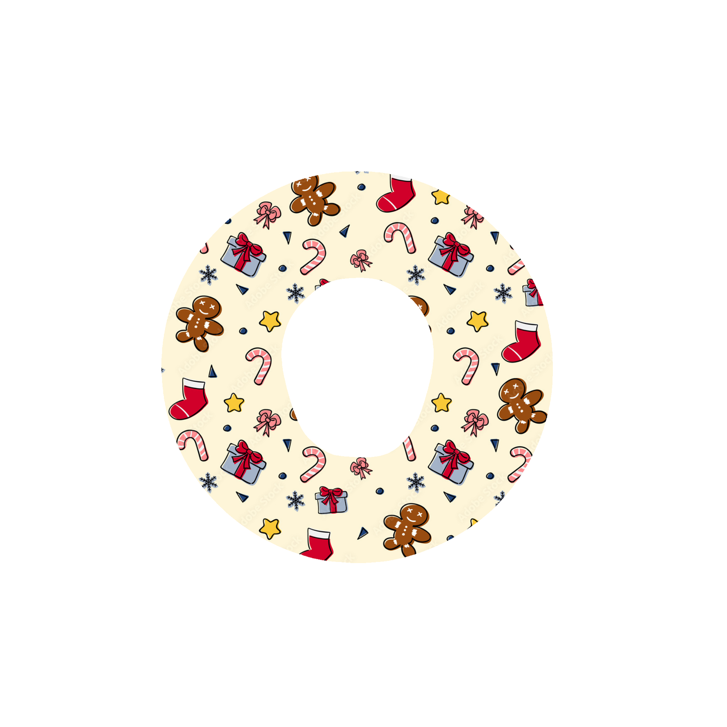 Christmas CGM Adhesive Patch