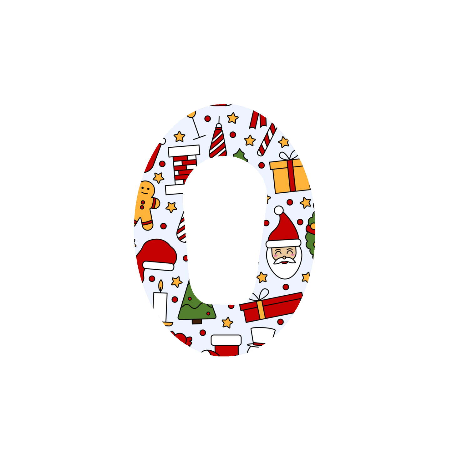 Christmas CGM Adhesive Patch
