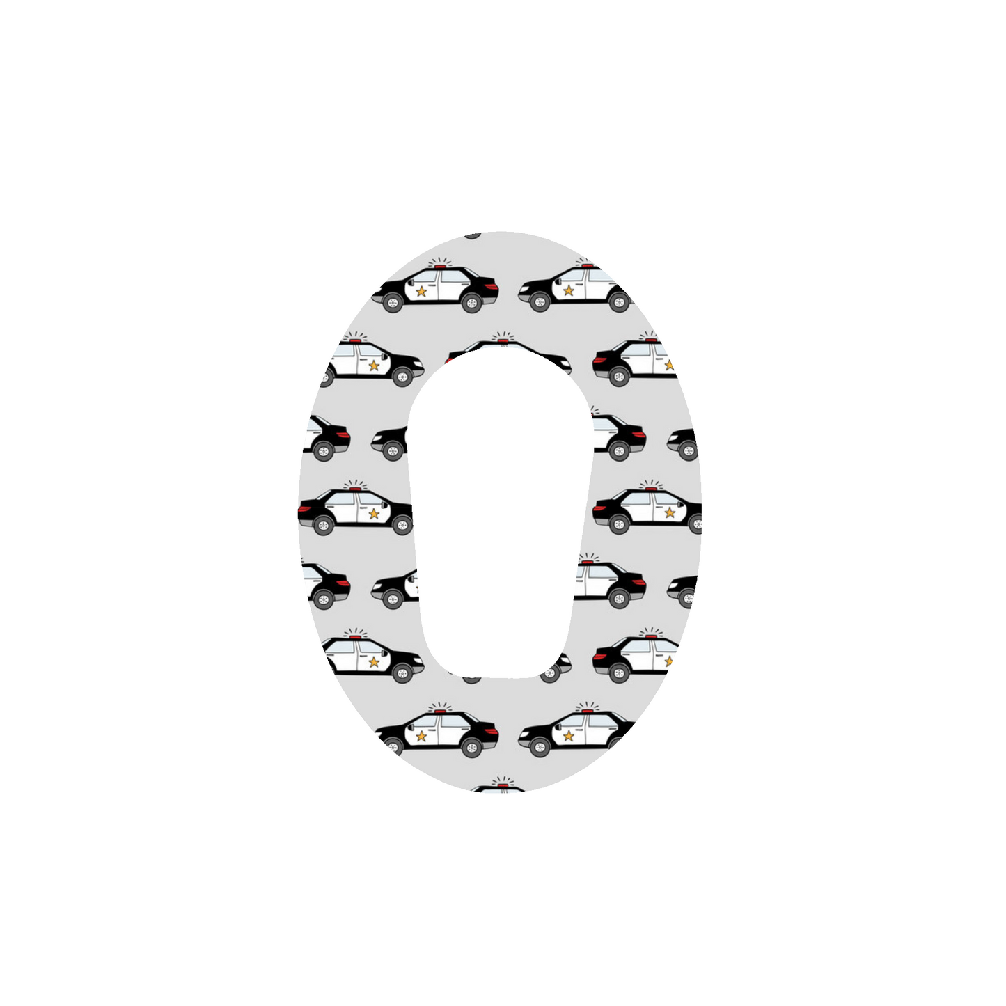 Police, Ambulance and Firetruck CGM Adhesive Patch