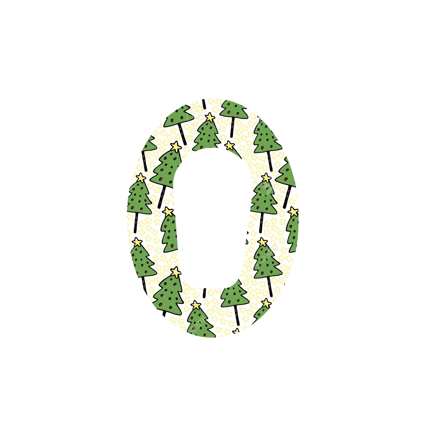 Christmas CGM Adhesive Patch