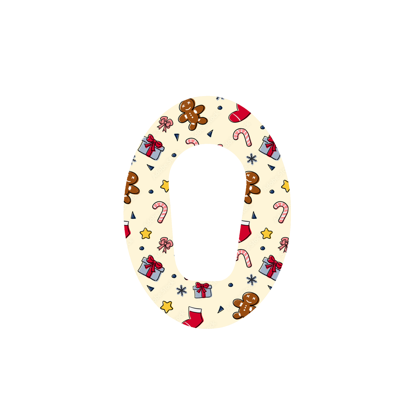 Christmas CGM Adhesive Patch