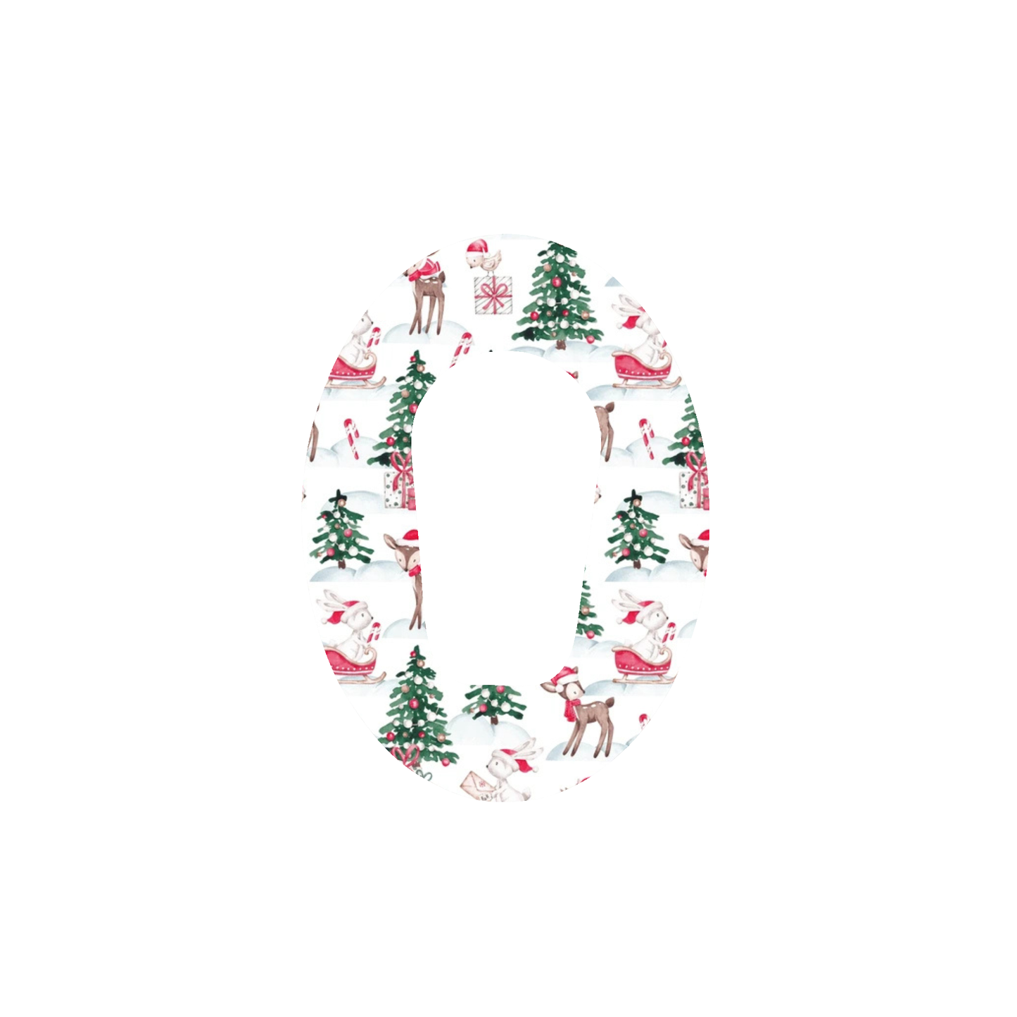 Christmas CGM Adhesive Patch
