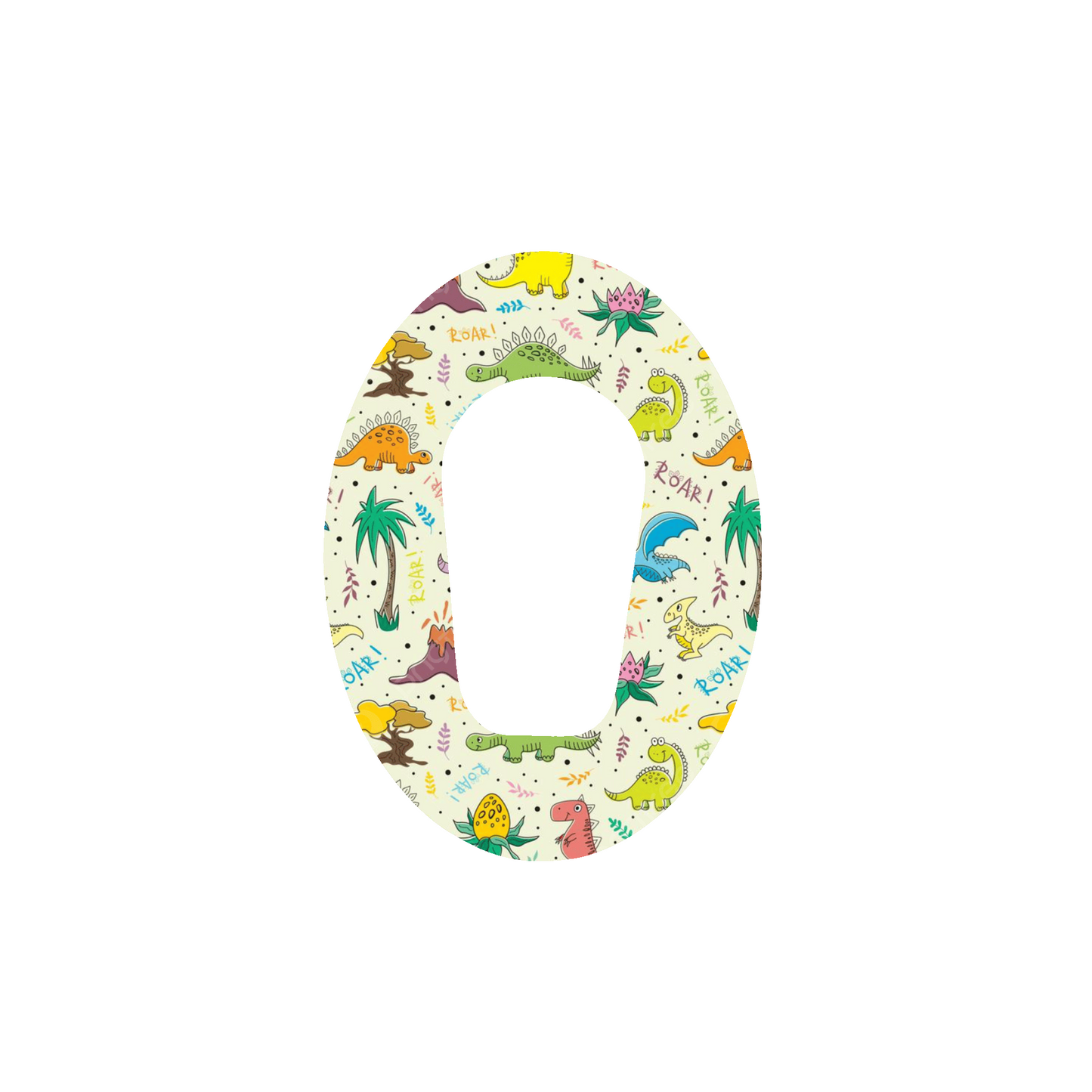 Dinosaurs CGM Adhesive Patch