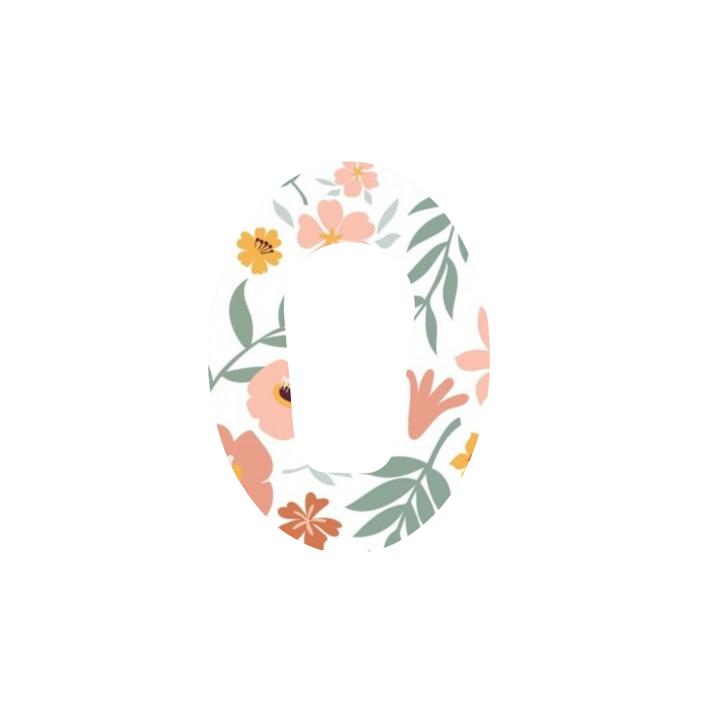 Floral CGM Adhesive Patch