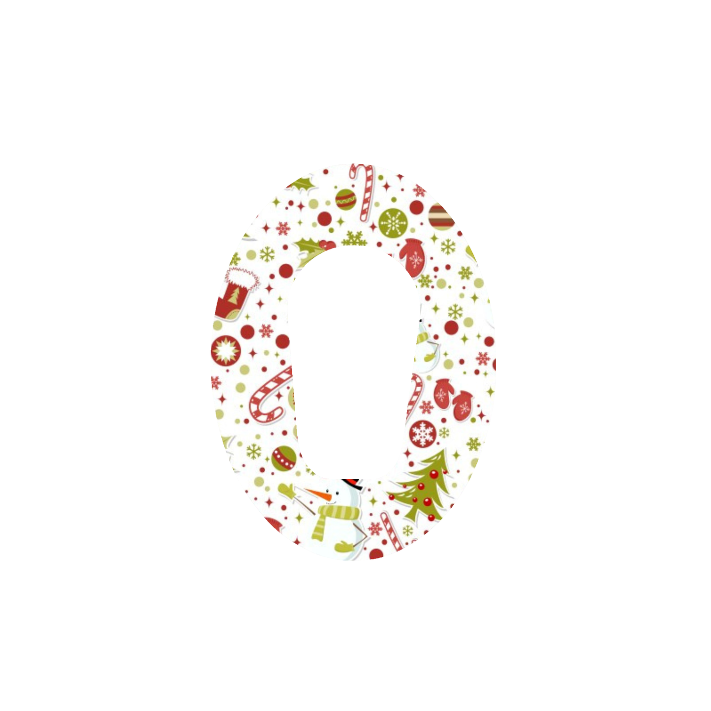 Christmas CGM Adhesive Patch