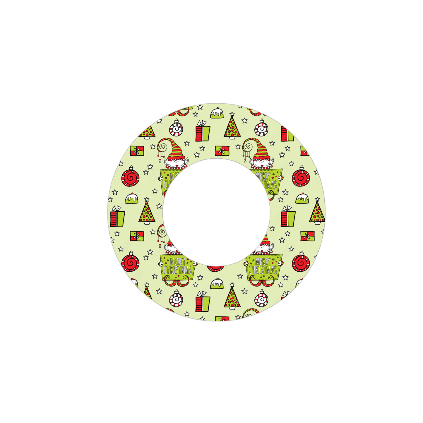 Christmas CGM Adhesive Patch