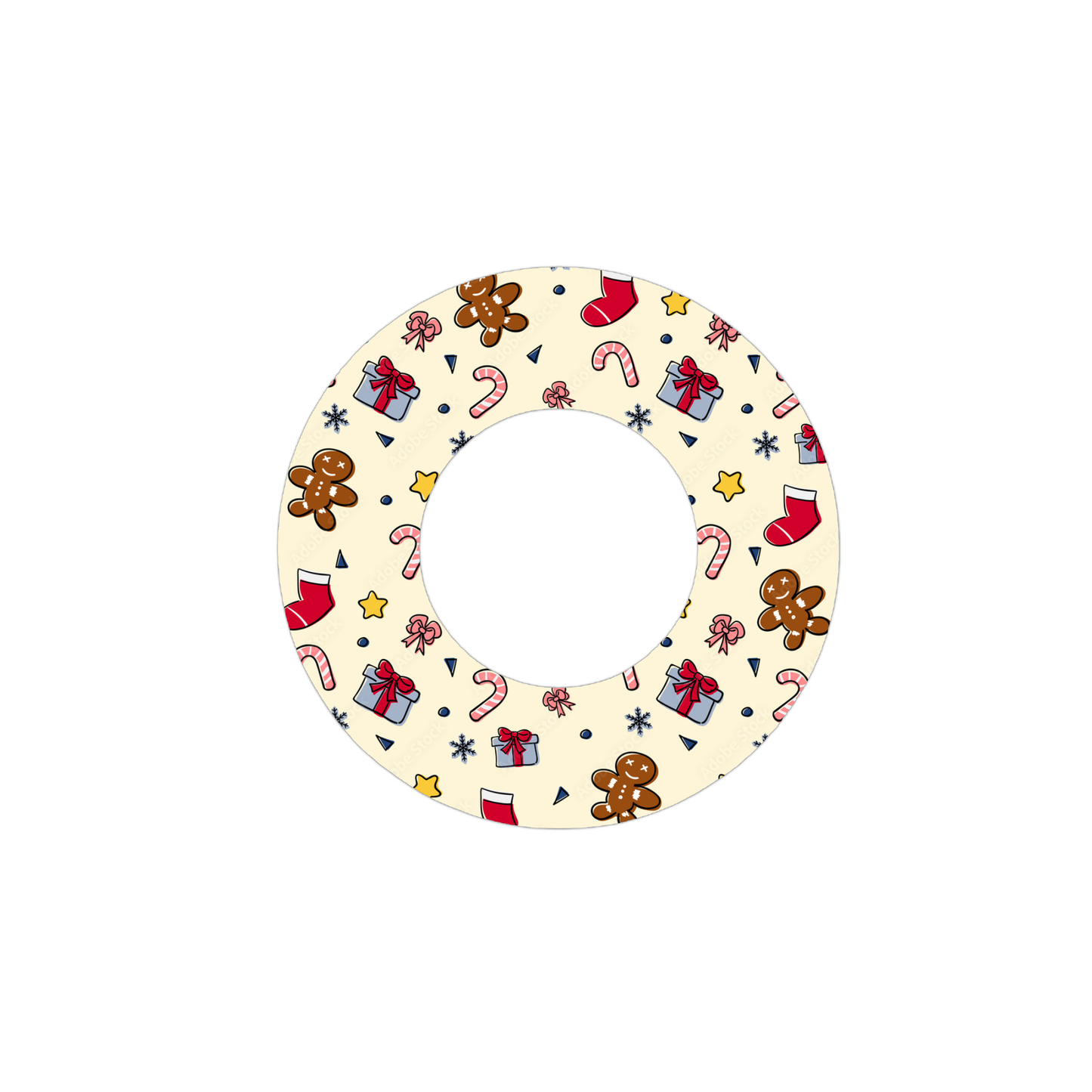 Christmas CGM Adhesive Patch