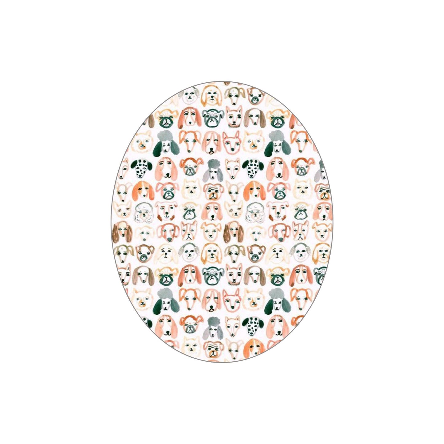 Dog Print CGM Adhesive Patch