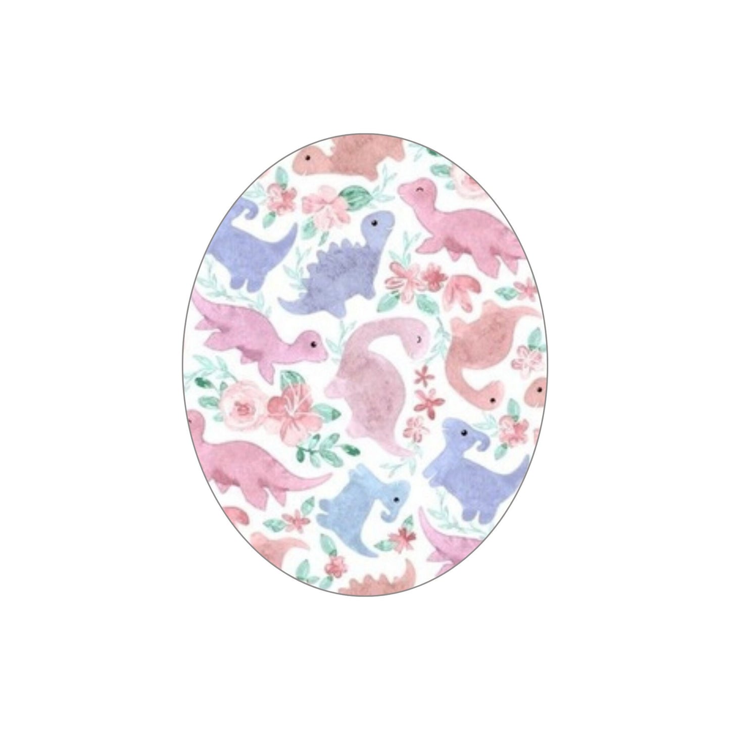 Pink and Purple Dinosaur CGM Adhesive Patch