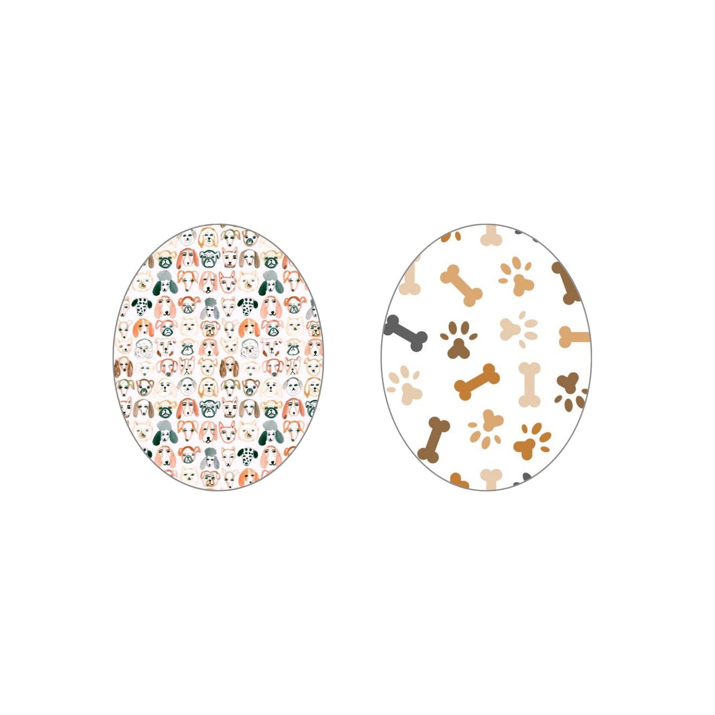 Dog Print CGM Adhesive Patch