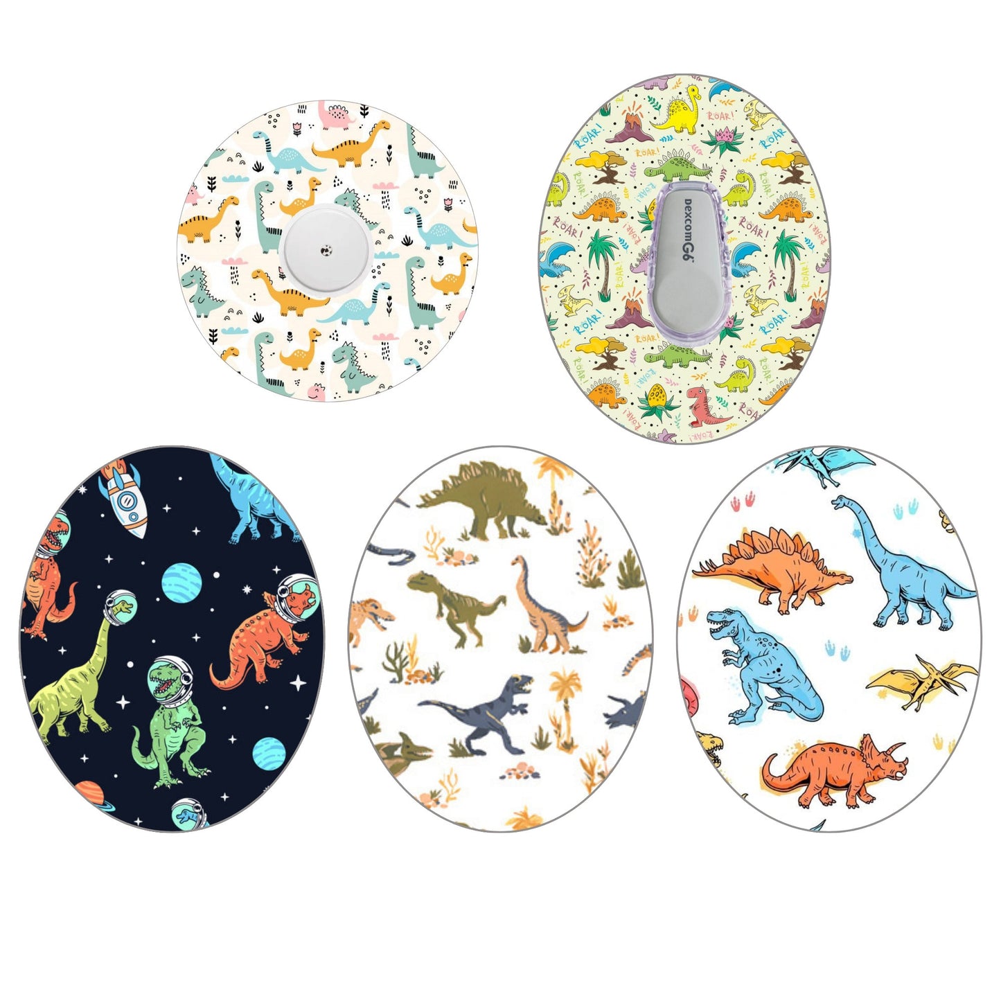 Dinosaurs CGM Adhesive Patch