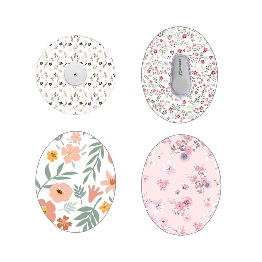 Floral CGM Adhesive Patch